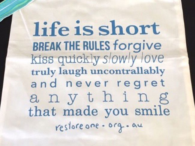 Tote bags Life is short