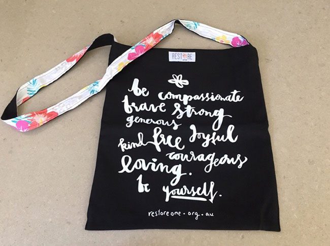 Tote bags black be compassionate