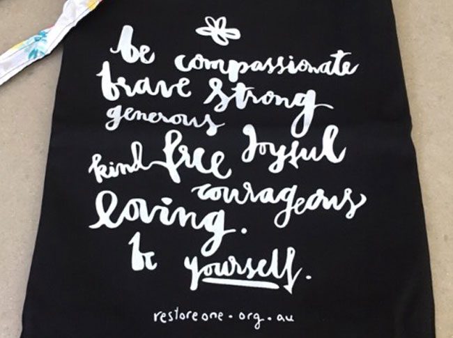 Tote bags black be compassionate