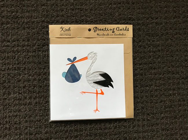 Greeting cards Stork