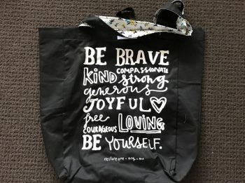 Large tote bags be brave