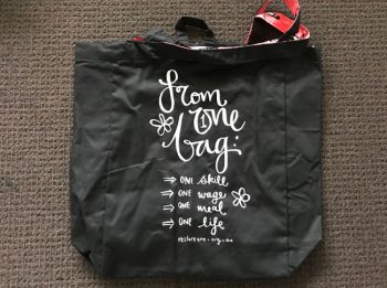 Large tote bags - from one bag