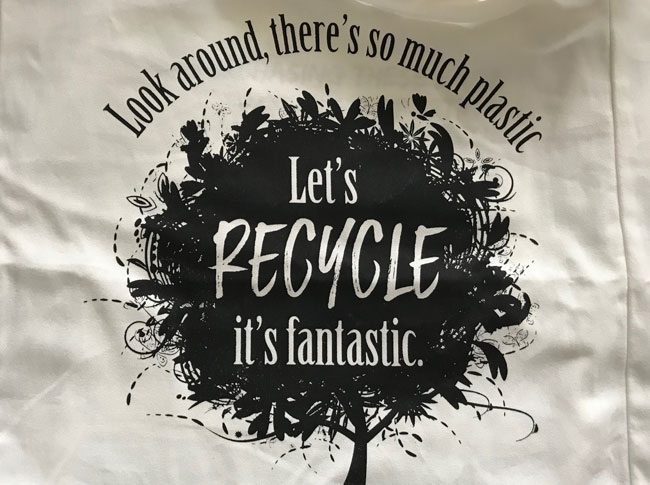 Large tote bags - lets recycle