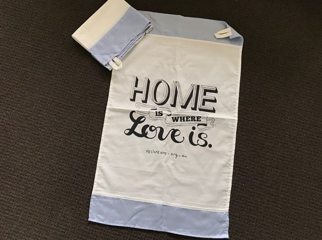 Tea Towel: Home is where love is