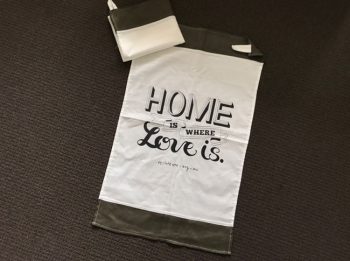 Tea Towel: Home is where love is