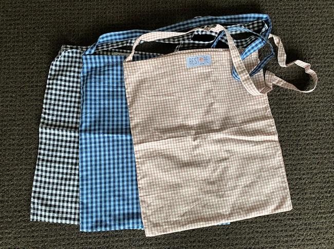 Tote bags, unlined
