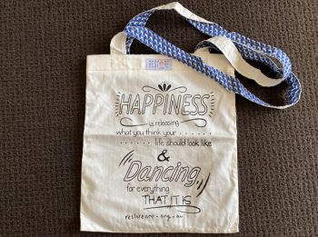 Tote bag, Happiness